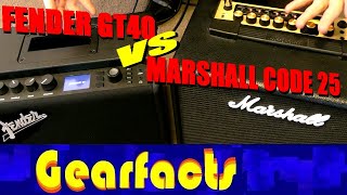 Video thumbnail for Fender GT40 VS Marshall CODE 25: It's all down to you... by Gearfacts