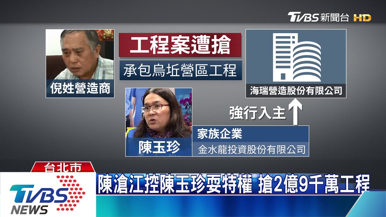 陳滄江控陳玉珍耍特權 搶2億9千萬工程