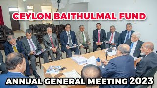 Ceylon Baithulmal Fund Annual general meeting 2023