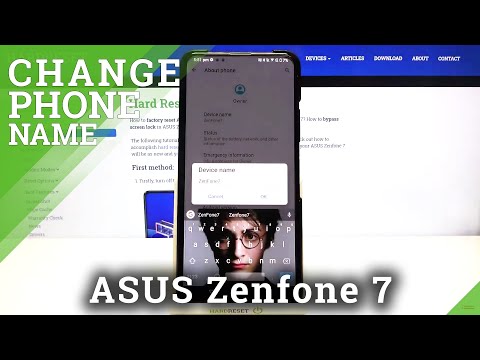 Change Phone Name - ASUS Zenfone 7 & Device Renaming