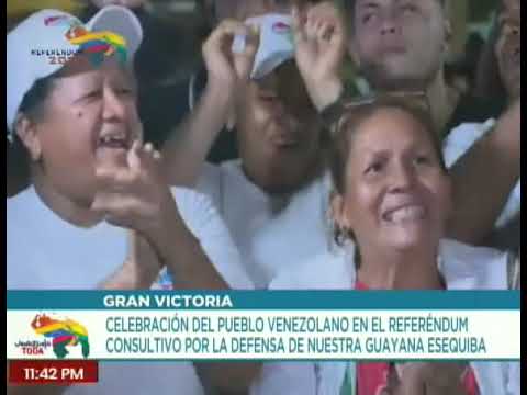 Bolívar | Ciudadanos del municipio Caroní celebran la victoria consultiva en defensa del Esequibo
