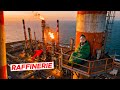SLEEPING ILLEGALLY IN AN OIL REFINERY