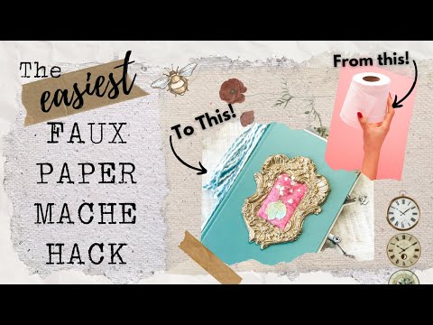 The EASIEST Faux Paper Clay Hack