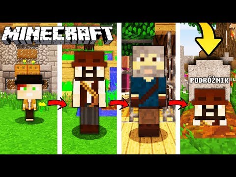 ŻYCIE PODRÓŻNIKA W MINECRAFT || OD NARODZIN DO ŚMIERCI