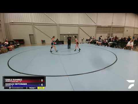 127 Lbs Round 1 (6 Team) - Gisele Ramirez, Pennsylvania Red Vs Hannah Seitzinger, Indiana Fb0b