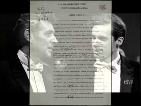 WHO IS THE BOSS? - GLENN GOULD VERSUS LEONARD BERNSTEIN