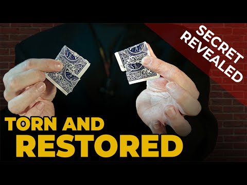 Torn & Restored Card Trick | Explained Step by Step