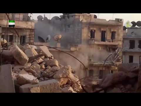 استهداف مقرات النظام من قبل لواء السلطان مراد بقذائف الهاون على جبهة الميدان في مدينة حلب