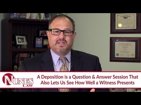 Explaining the Purposes of a Deposition in Your Case