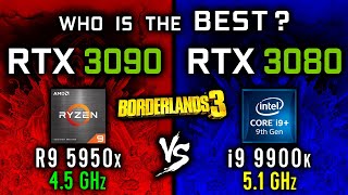 Ryzen 9 5950x with RTX 3090 vs i9 9900k with RTX 3080 - Borderlands 3