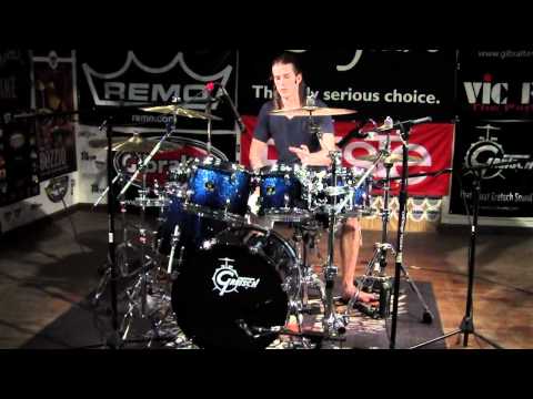 Greenbrier Percussion - Gretsch Renown Fusion 7pc Cobalt Sparkle Fade Drum Demo