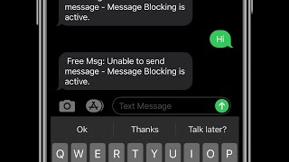 Unable to Send Message - Message Blocking is Active error on iPhone [Fixed]