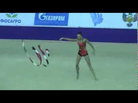 Volkova Ekaterina (Fin) ribbon. RG WC Saint Petersburg 2013
