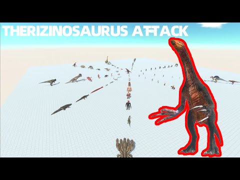 ATTACK!!! ~~ "THERIZINOSAURUS"~~ VS ALL UNIT! SUPER UNIT (8)－Animal Revolt Battle Simulator
