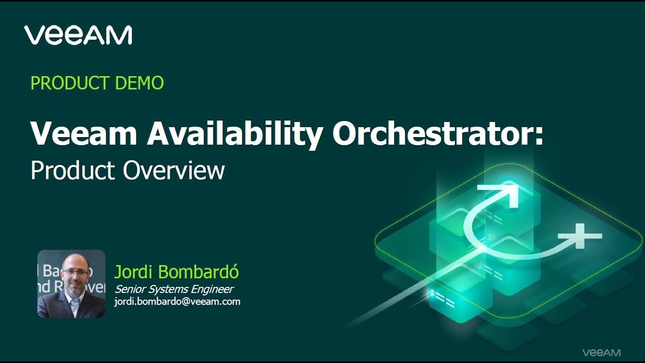 Demostración de Veeam Availability Orchestrator video