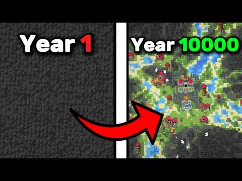 I Left The HIGHEST Mountains In WorldBox ALONE For 10,000 YEARS!