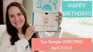 🎈🎉 SEW SAMPLER April 2024 | HAPPY BIRTHDAY!! | Fat Quarter Shop | Unboxing
