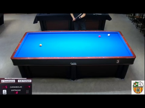 LLIGA NACIONAL 3 BANDES - S.B.FOMENT MOLINS vs S.CASABLANCA