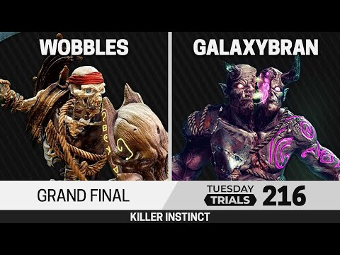 Tuesday Trials 216 Killer Instinct Grand Final - Wobbles (Spinal) vs GalaxyBrAn (Eyedol)