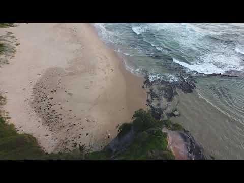 Dronebeelden bij zonsopgang van Austinmer Beach