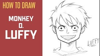 How to Draw Monkey D. Luffy | One Piece