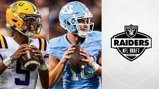 A Jayden Daniels-Drake Maye Deep Dive, Plus the Price to Trade in the Draft | Raiders | NFL