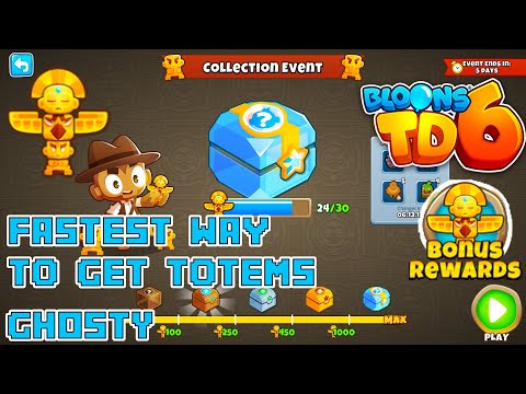 Bloons TD6 • Fastest Way to Get Totems • (New Collection Event)