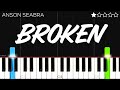 Anson Seabra - Broken | EASY Piano Tutorial