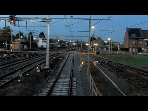 Cab ride train; Roermond; omlopen loc (Venlo-zijde) (20191106; 10x versneld)