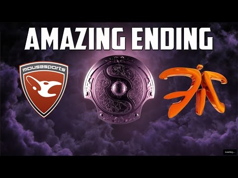 Amazing Ending Mouz vs Fnatic @ TI4 Group Stages