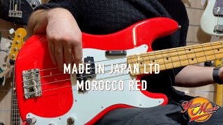 Video thumbnail for Fender Precision Made in Japan Limited International Color MOROCCO RED - QUICK DEMO by Precision Bass Fanpage