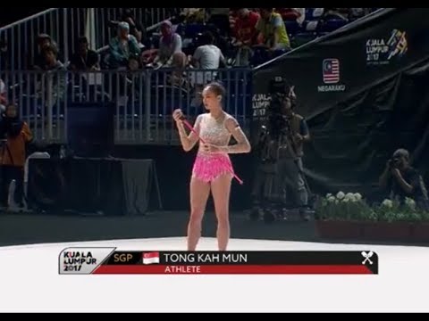 Tong Kah Mun (Singapore) - Clubs Individual All Around Rhythmic Gymnastics | Sea Games 2017