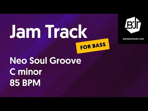 Neo Soul Groove Jam Track in C minor (for bass) "Incognito" - BJT #12