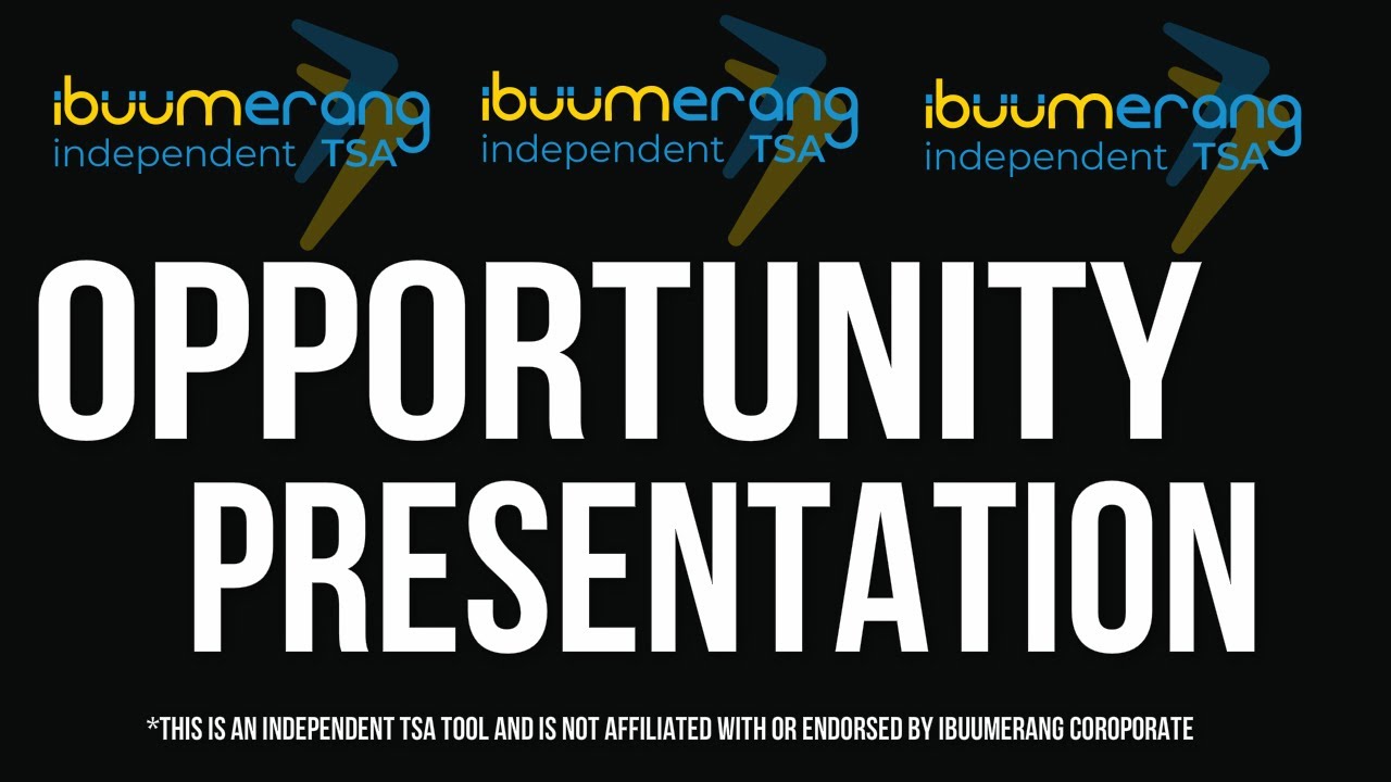 11 Minute iBuumerang Opportunity Presentation