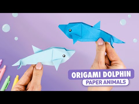 Origami Paper Dolphin | How to Make Paper Animal