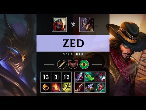 Zed Mid vs Twisted Fate - BR Grandmaster Patch 25.08