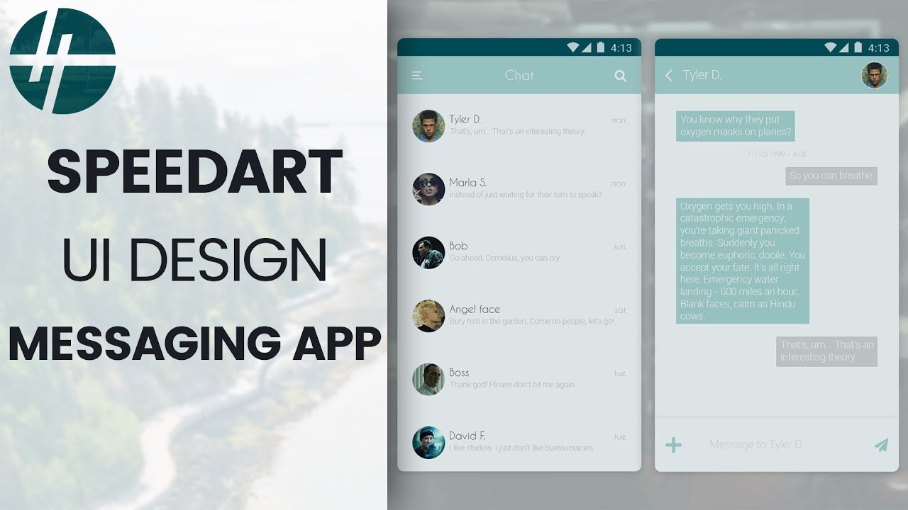 Speed Art - Ui design - Direct Messaging