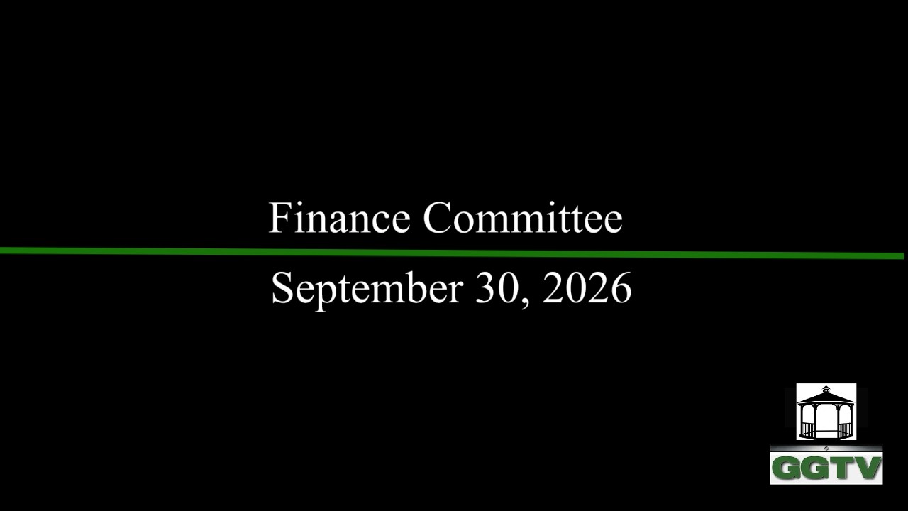 From the Finance Committee
