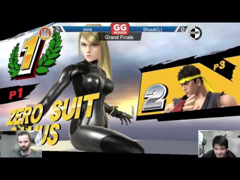 GG Bergen FS XIII - Zora (Zero Suit Samus) vs. Shuuk (Ryu) - Grand Finals - Smash 4