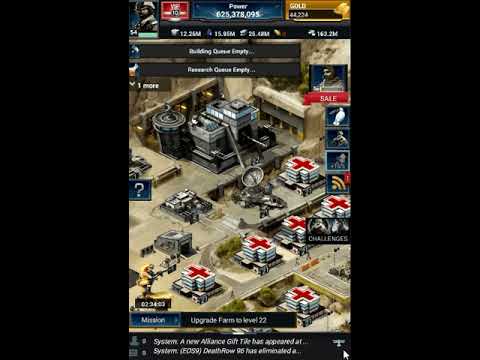 Mobile Strike Trap Account : Commander Gear and skill tree setup for defense