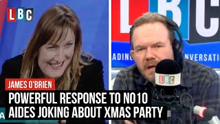 James O'Brien's powerful response to No10 aides joking about Christmas party | LBC