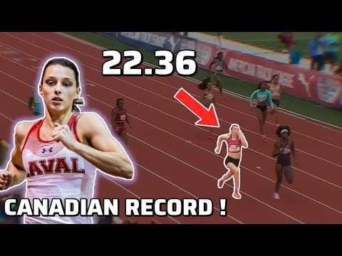 Audrey Leduc is UNBELIEVABLE ! Canadian record in the 200m !