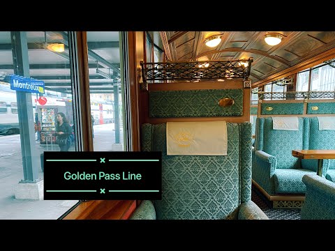 Cheapest Ticket on the Golden Pass Line Train. Montreux to Gstaad (Scenic Route) White Noise