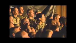 Gary barlow sings Home for troops in Afghanistan