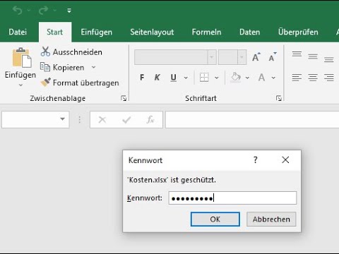 excel - Passwort Schutz für Mappe