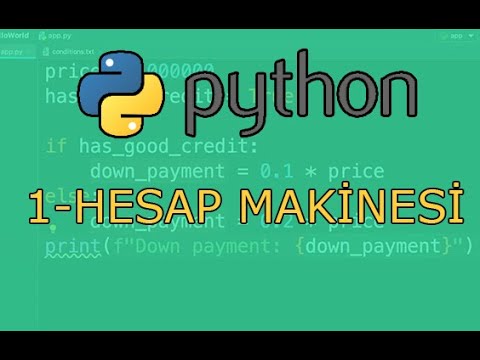 1. UYGULAMA-PYTHON İLE HESAP MAKİNESİ YAPIMI