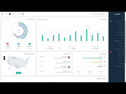 Upzet - Admin and Dashboard Template ui crm