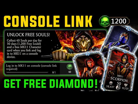 How to Link Mortal Kombat Mobile to Console - Get FREE Diamond Card + 1200 Souls! [EASY GUIDE]