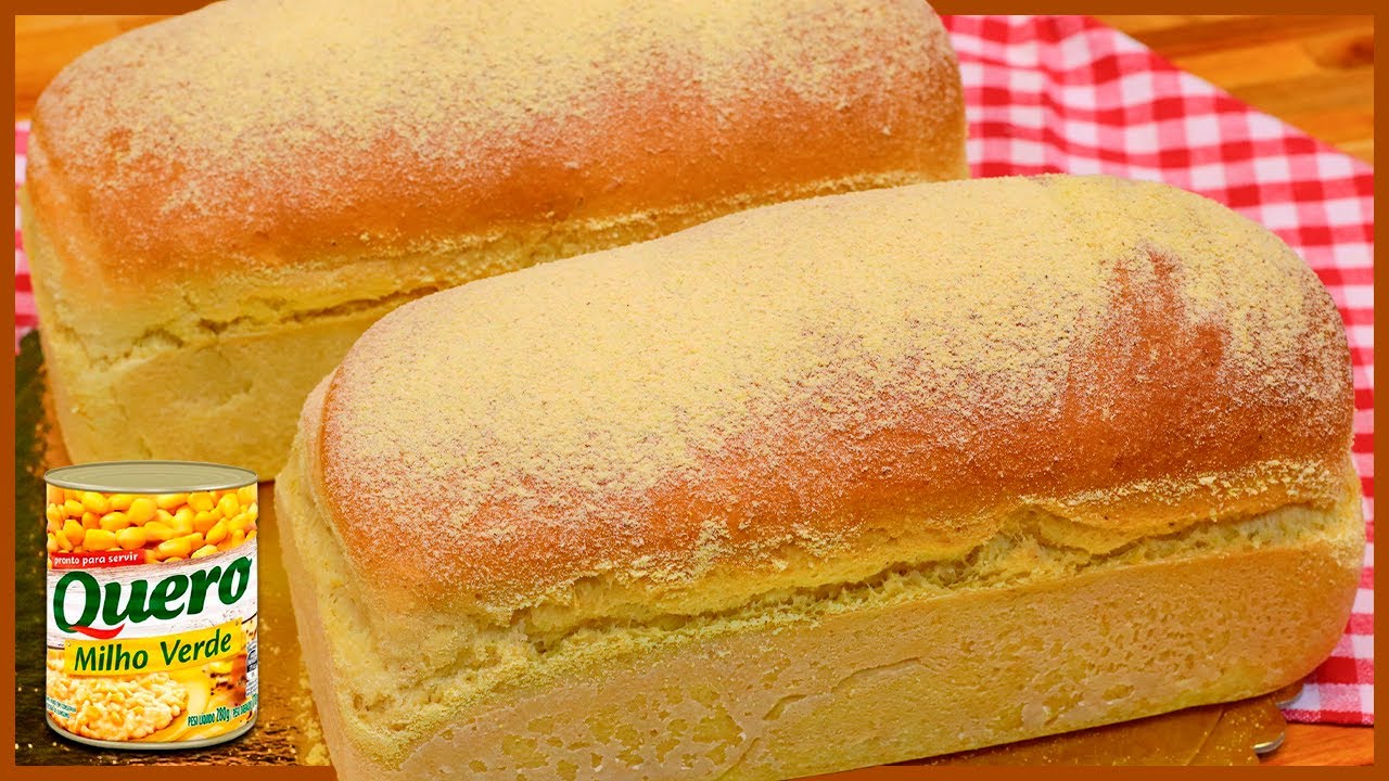 SUPER MACIO!! PÃO DE MIHO DE LATINHA I PÃO CASEIRO DE MILHO I FÁCIL I Receitas de Pai