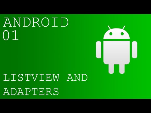 Android programming with JAVA 01 - ListView and ArrayAdapter
